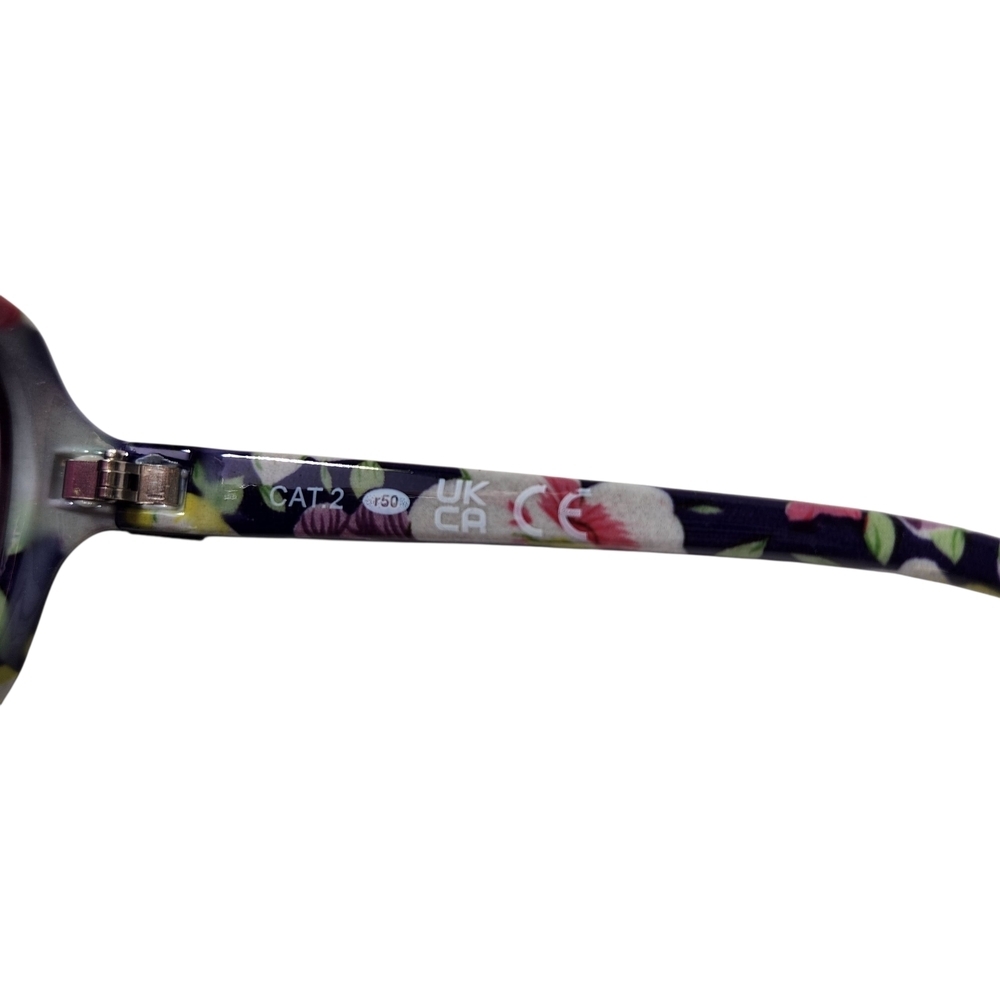 REVLON Foster Grant Women's Floral Purple Lens Sunglasses NEW RVN 56 - Picture 5 of 6